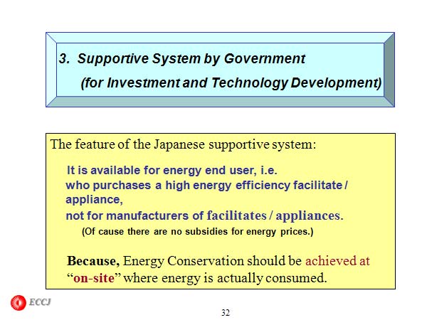 3.Supportive System by Government (for Investment and Technology Development)
