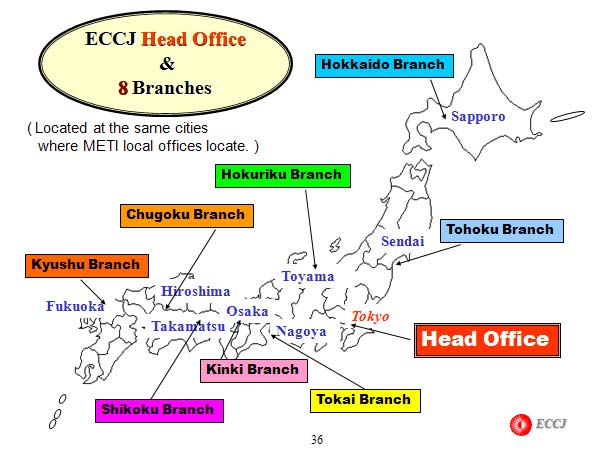 ECCJ Head Office & 8 Branches