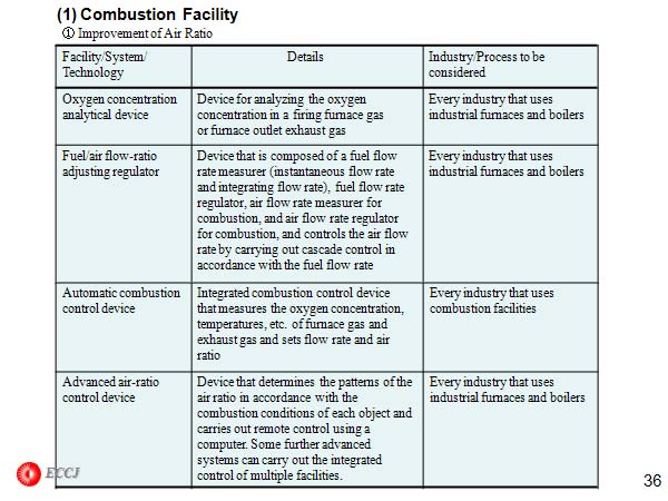 (1) Combustion Facility