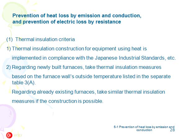 Prevention of heat loss by emission and conduction, and prevention of electric loss by resistance
