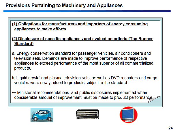 Provisions Pertaining to Machinery and Appliances