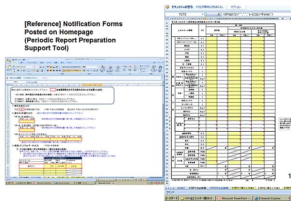 [Reference] Notification Forms Posted on Homepage (Periodic Report Preparation Support Tool)