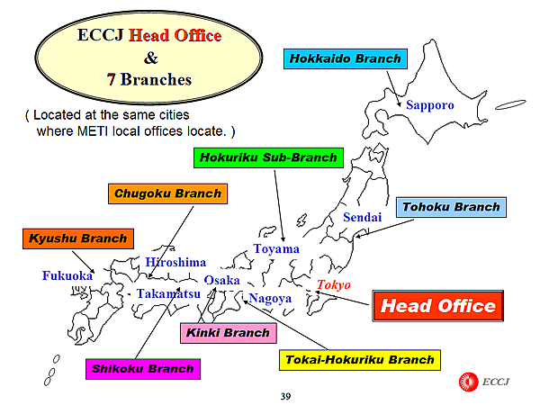 ECCJ Head Office & 7 Branches