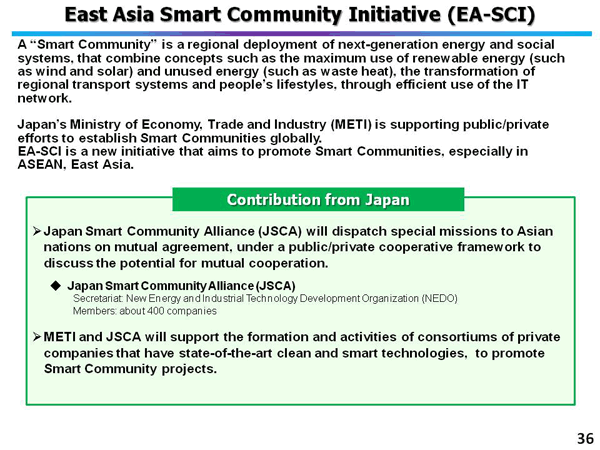 East Asia Smart Community Initiative (EA-SCI)