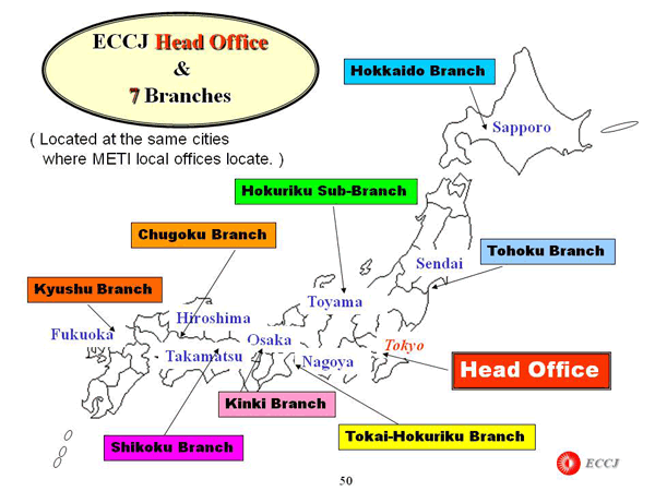 ECCJ Head Office & 7 Branches