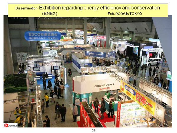 Dissemination: Exhibition regarding energy efficiency and conservation (ENEX) Feb. 2006 in TOKYO