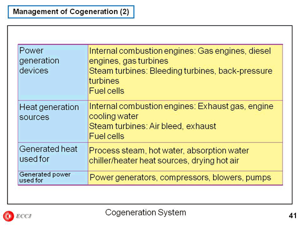 Management of Cogeneration (2)