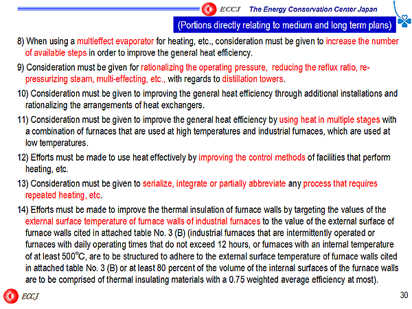 8) When using a multieffect evaporator for heating, etc., ...