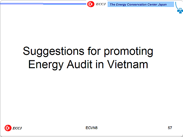 Suggestions for promoting Energy Audit in Vietnam
