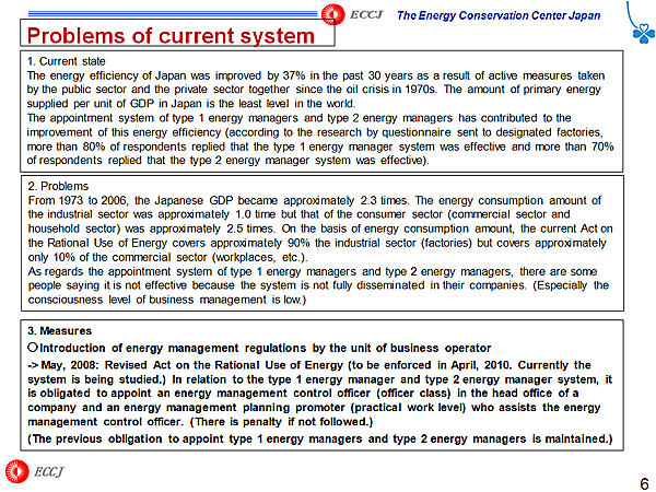 Problems of current system