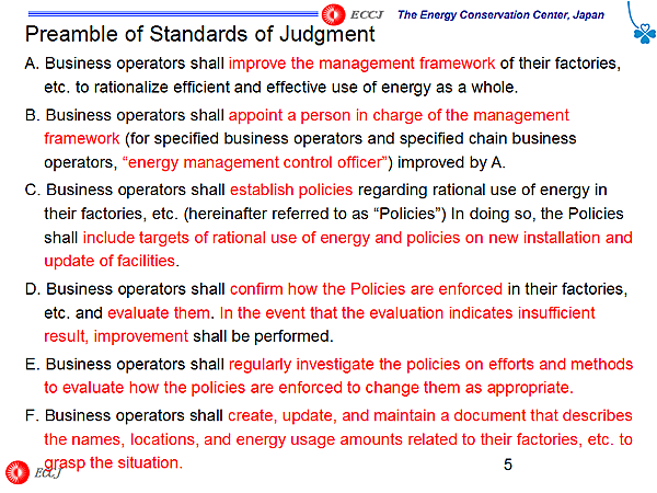 Preamble of Standards of Judgment