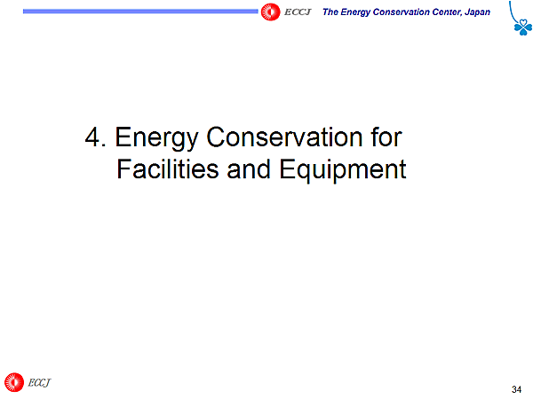 4. Energy Conservation for Facilities and Equipment