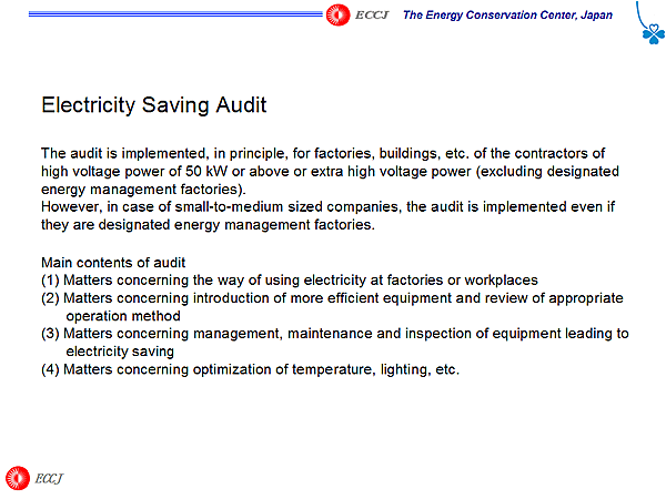 Electricity Saving Audit