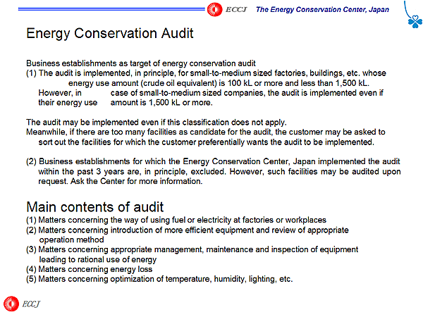 Energy Conservation Audit