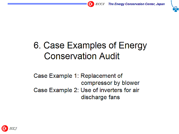 6. Case Examples of Energy Conservation Audit