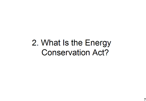 2. What Is the Energy Conservation Act?