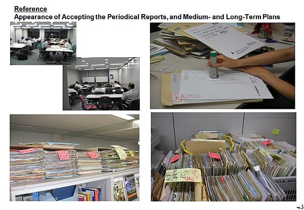 Reference Apperarance of Accepting the Periodical Reports, and Medium- and Long-Term Plans.