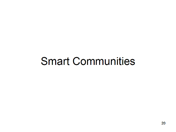 Smart Communities